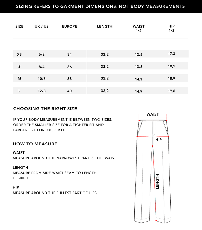 Size Chart 2