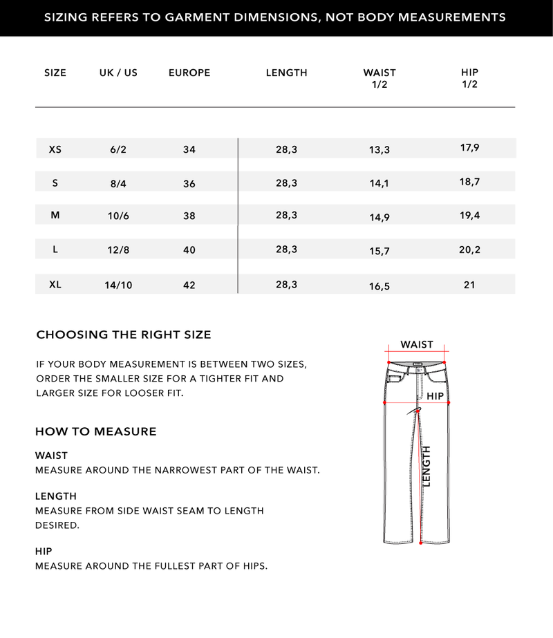 Size Chart 2