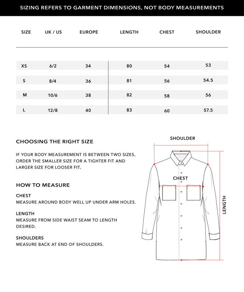 Size Chart 1