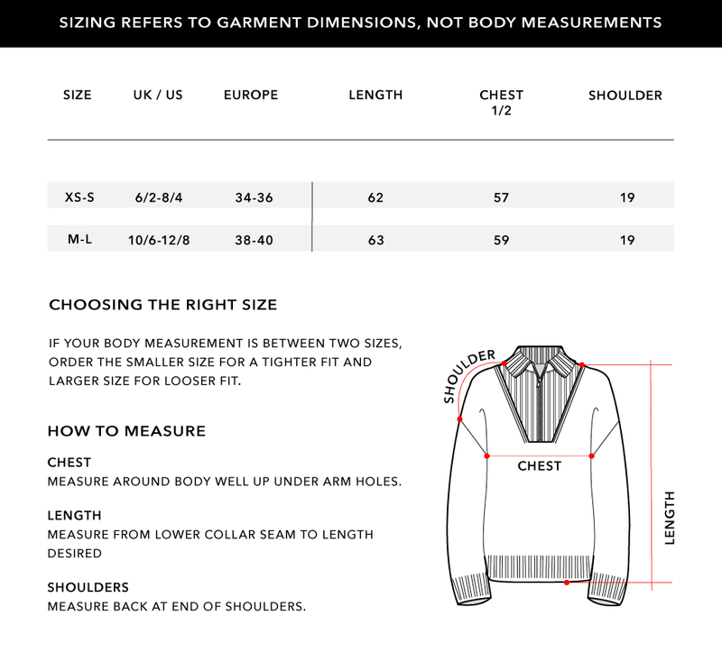 Size Chart 1