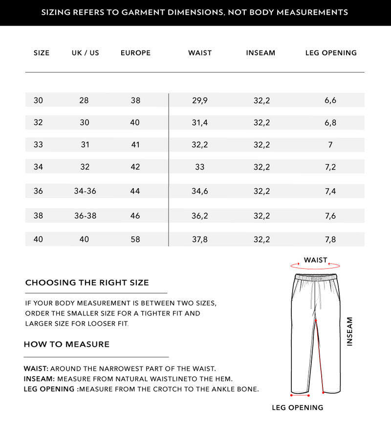 Size Chart 2