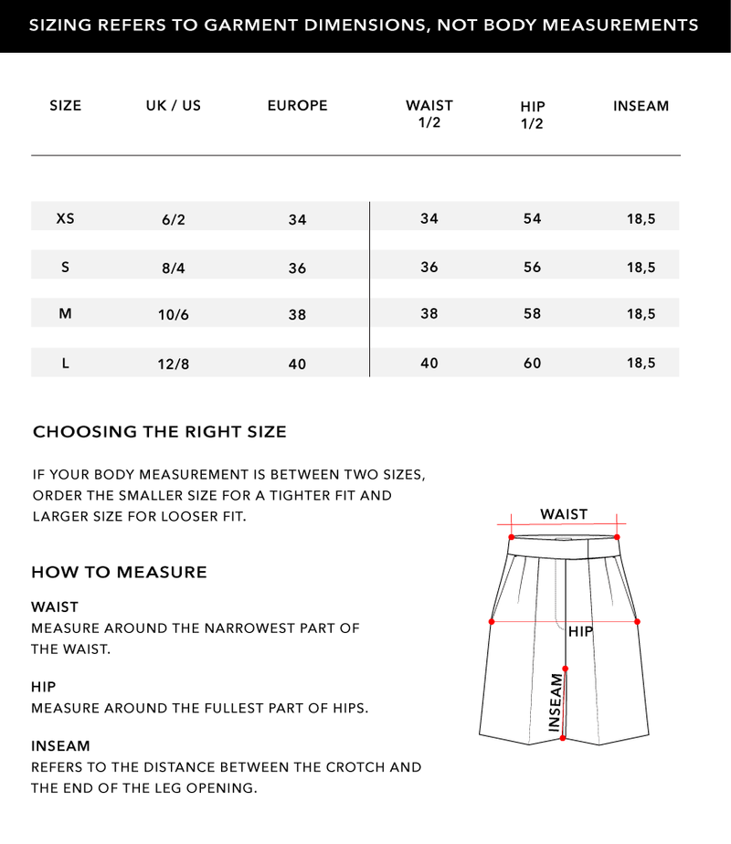 Size Chart 1
