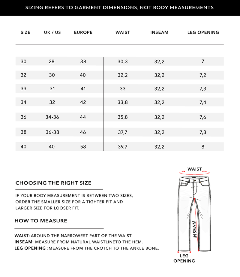 Size Chart 2
