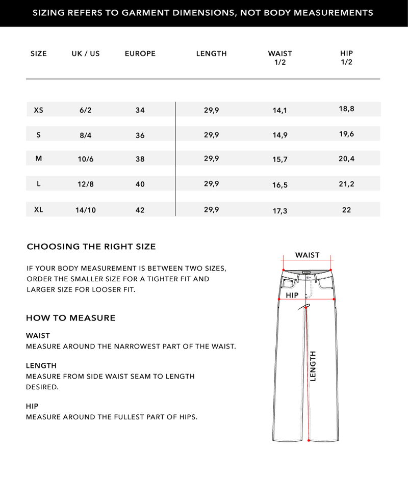 Size Chart 2