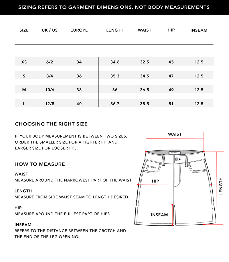 Size Chart 1