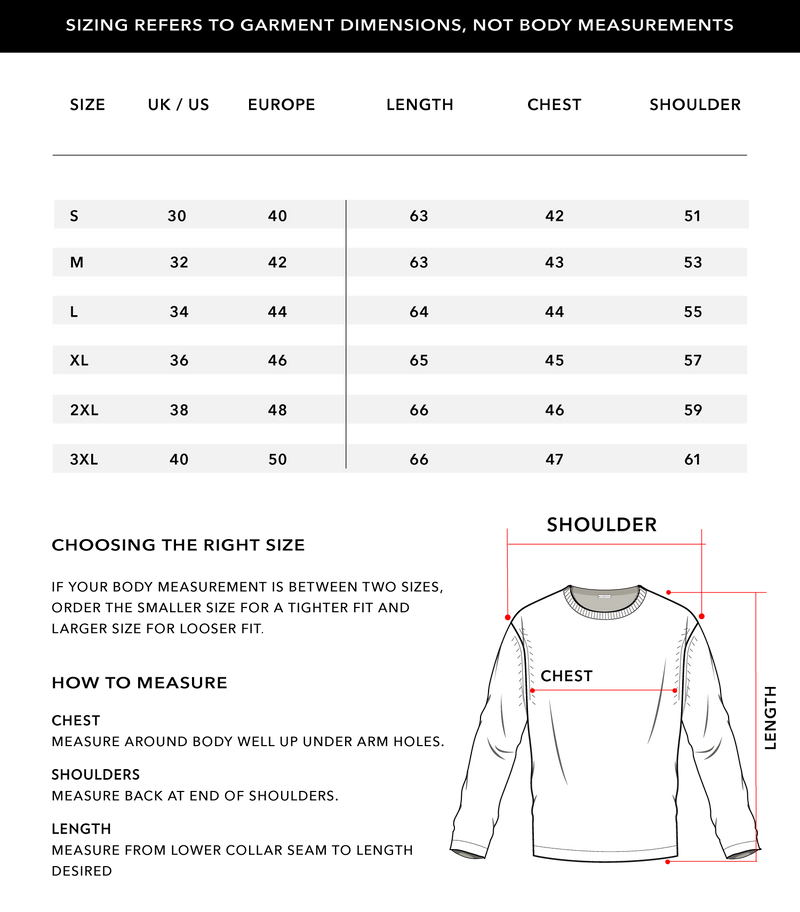 Size Chart 1