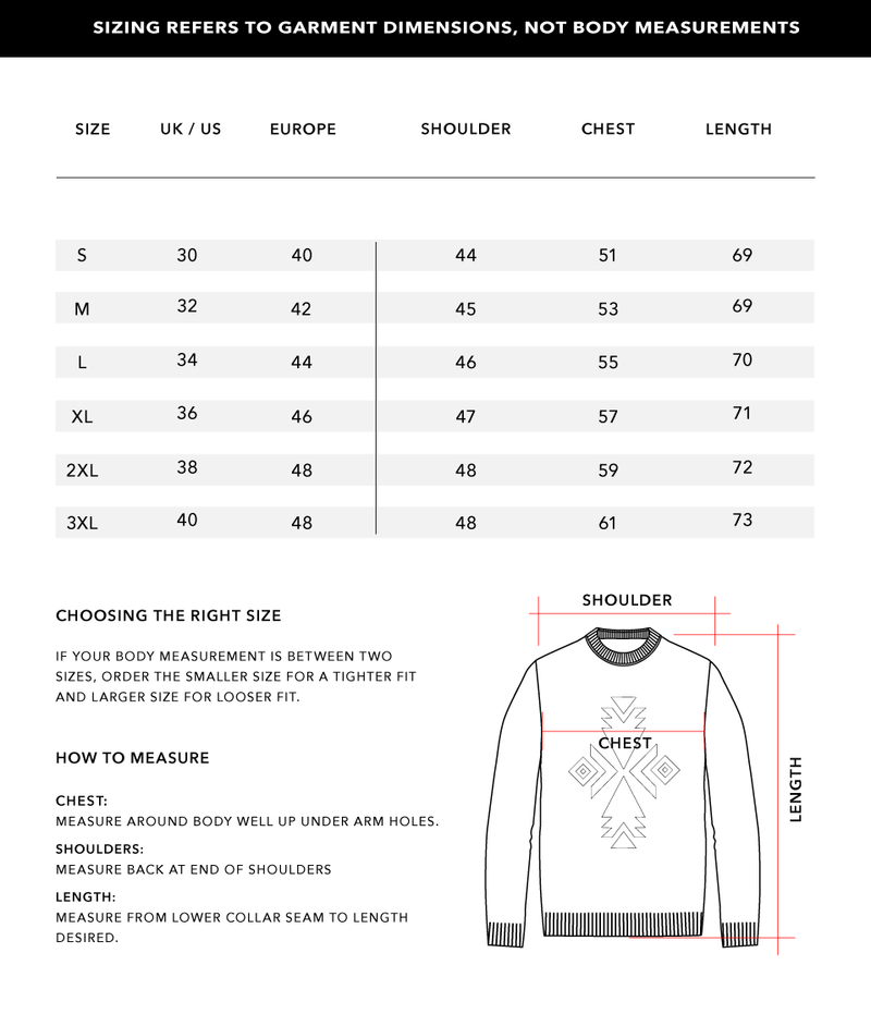 Size Chart 1