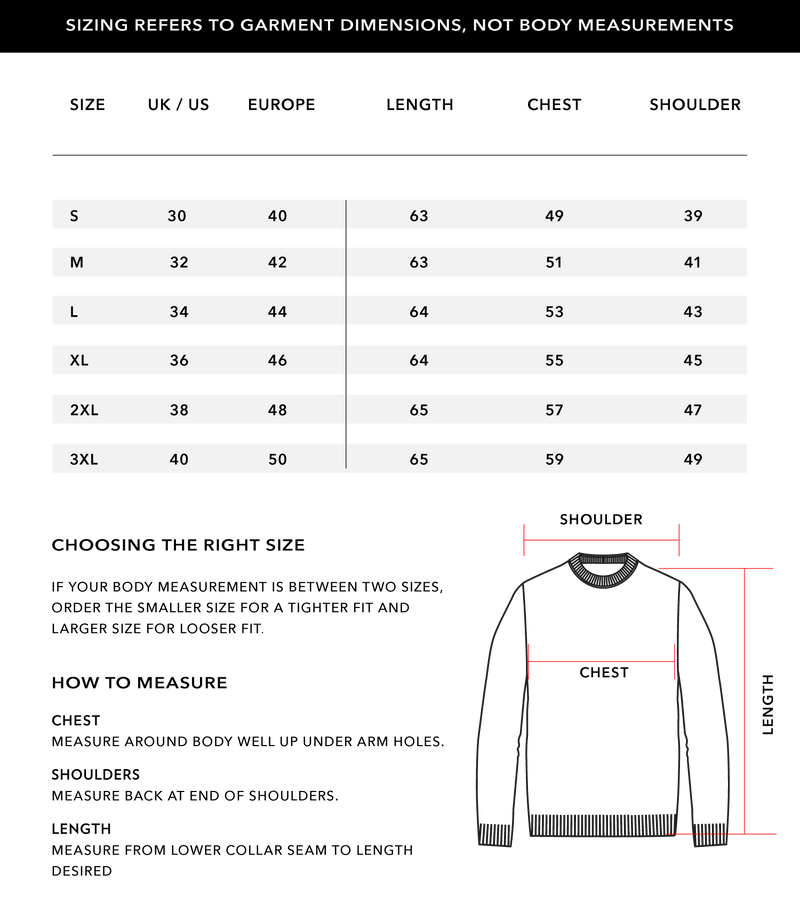Size Chart 1