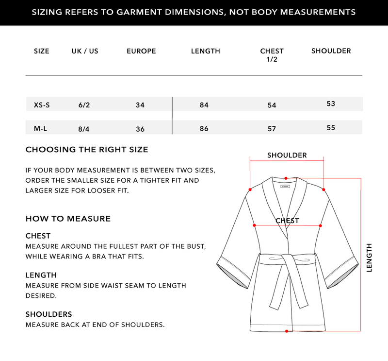 Size Chart 1