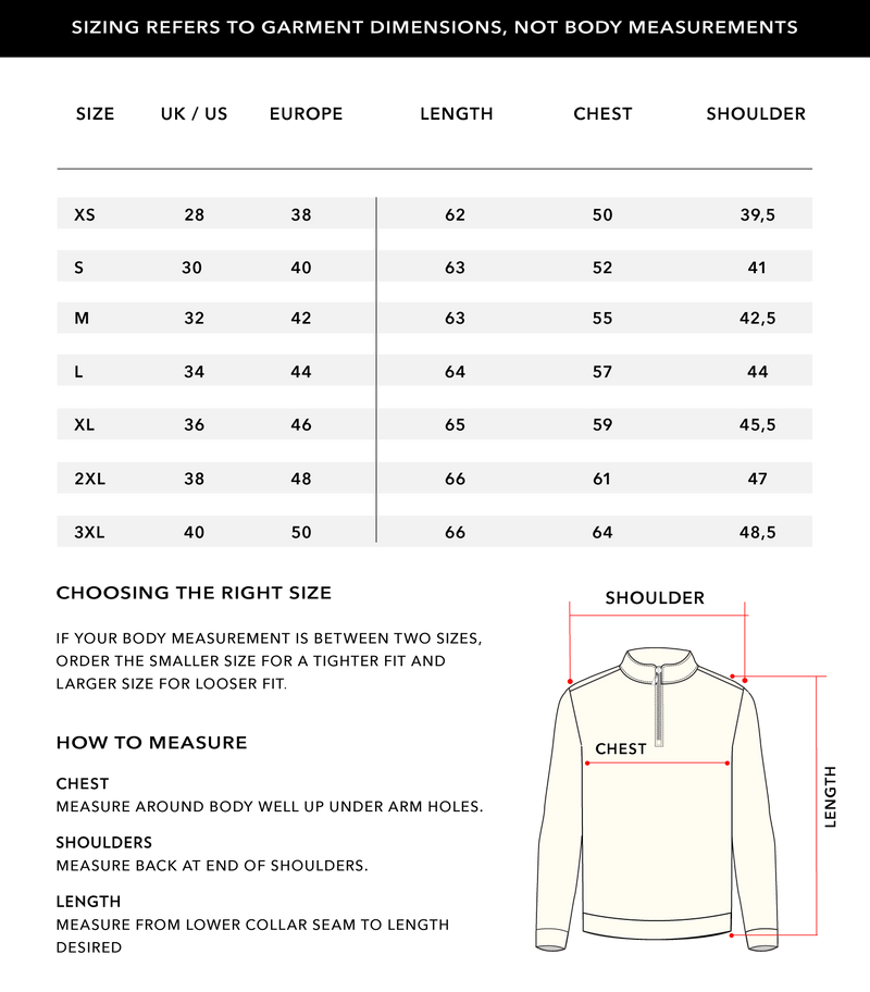 Size Chart 1