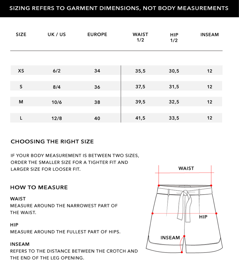 Size Chart 1