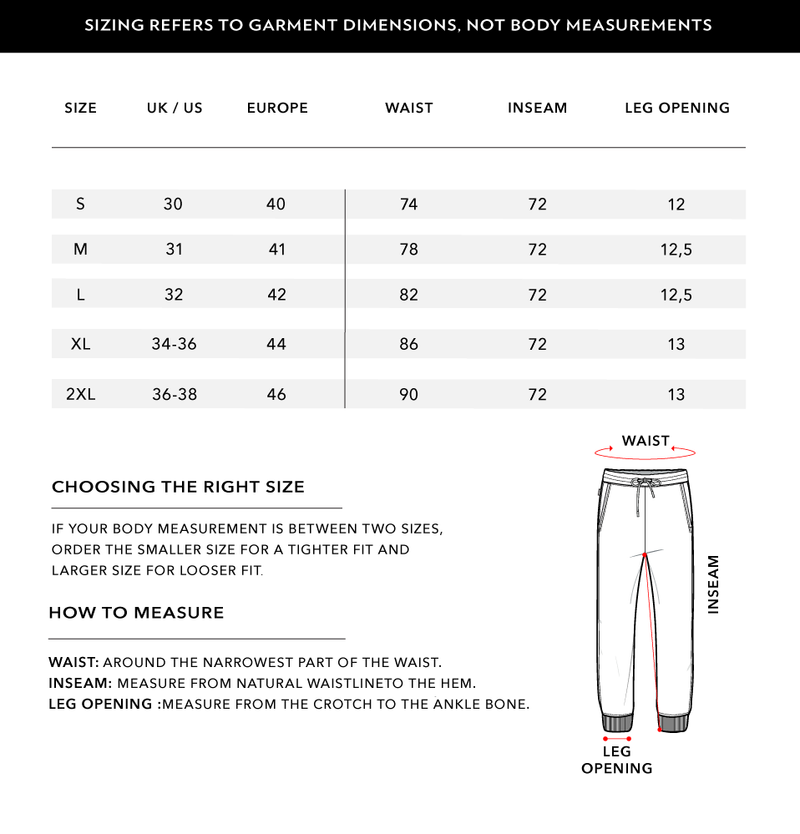 Size Chart 1