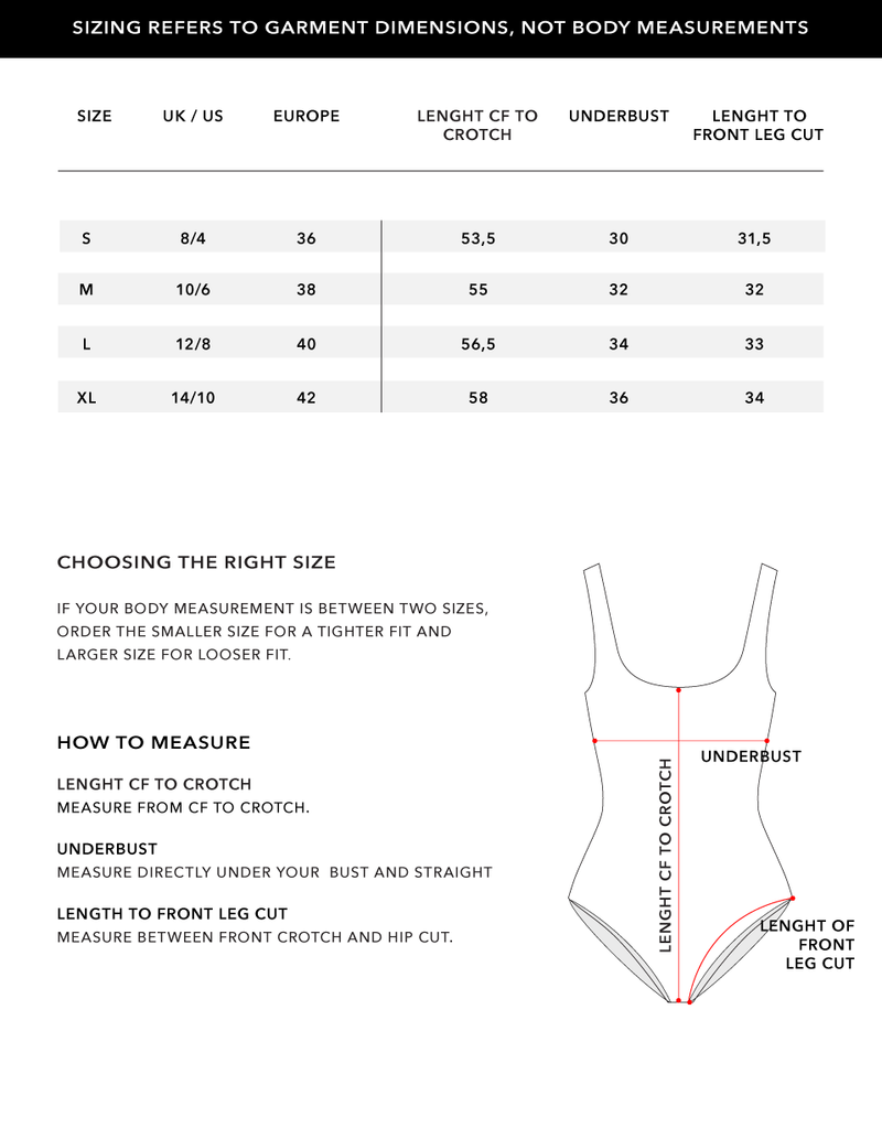 Size Chart 1