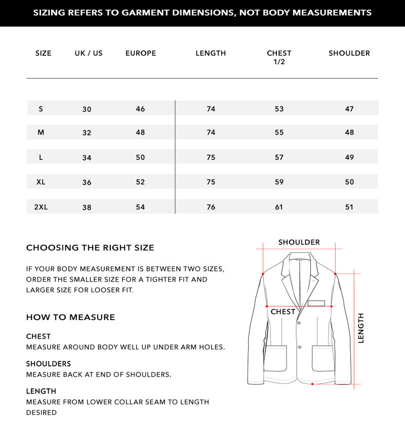 Size Chart 1