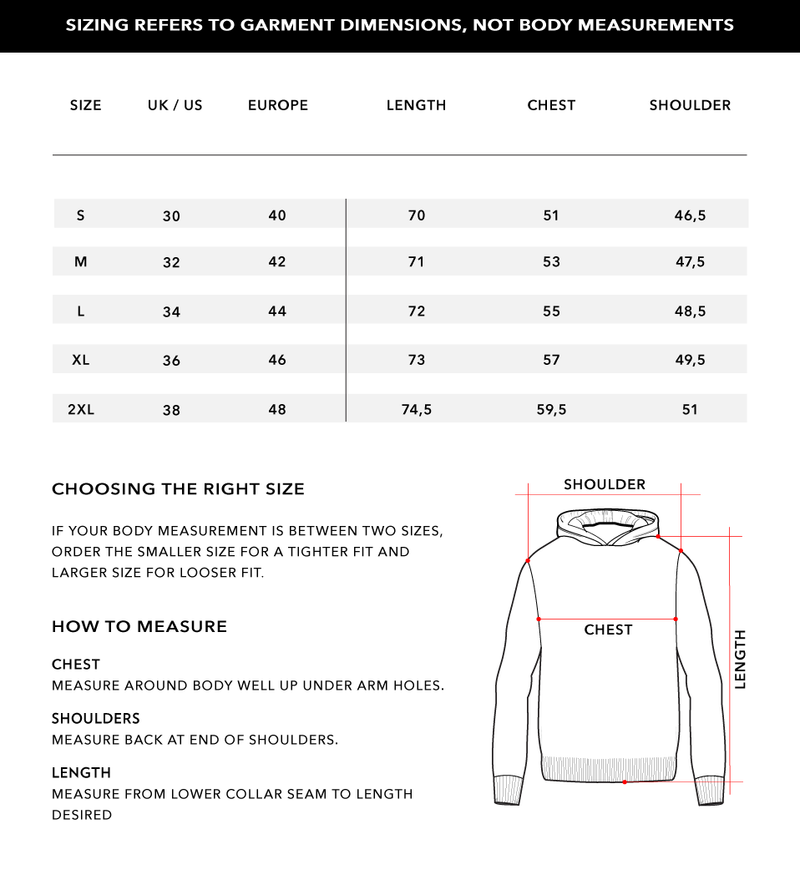 Size Chart 1