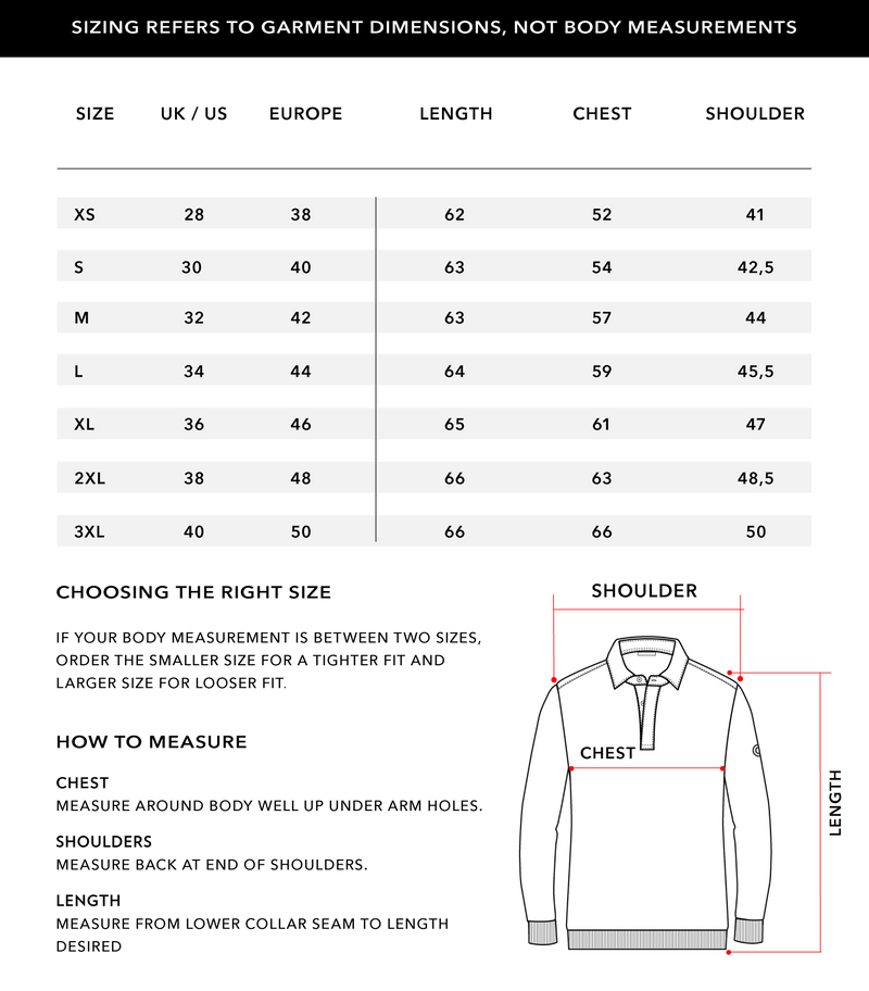 Size Chart 1