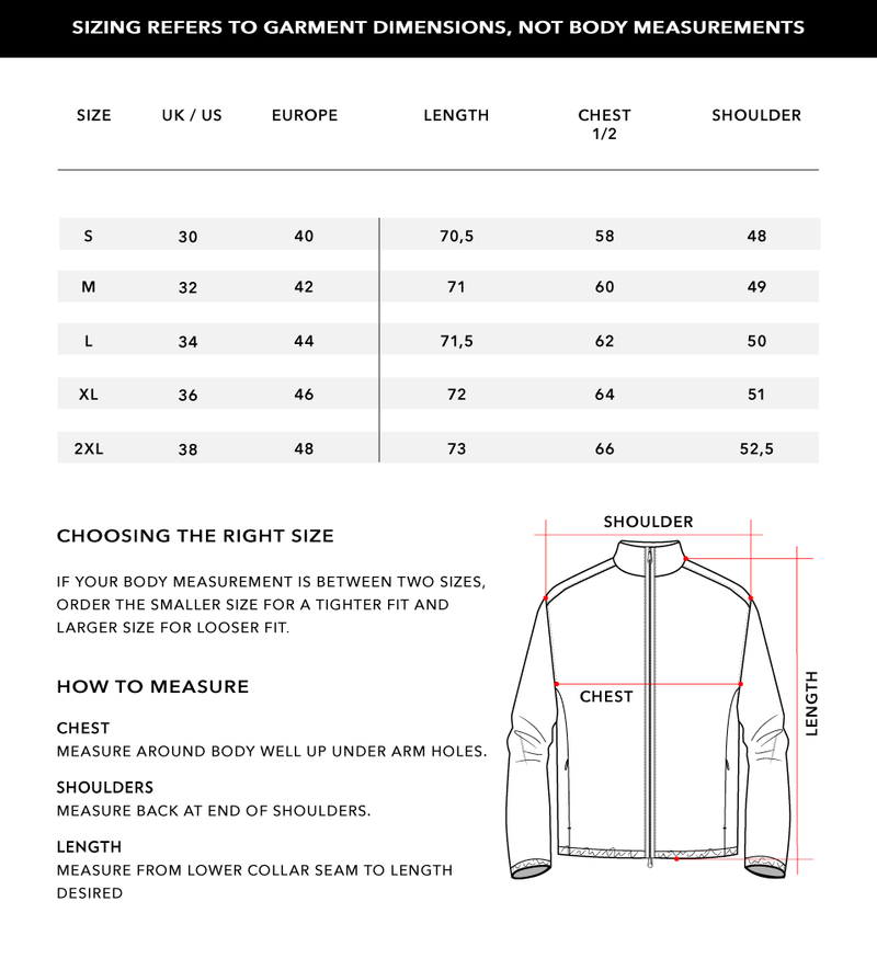 Size Chart 1