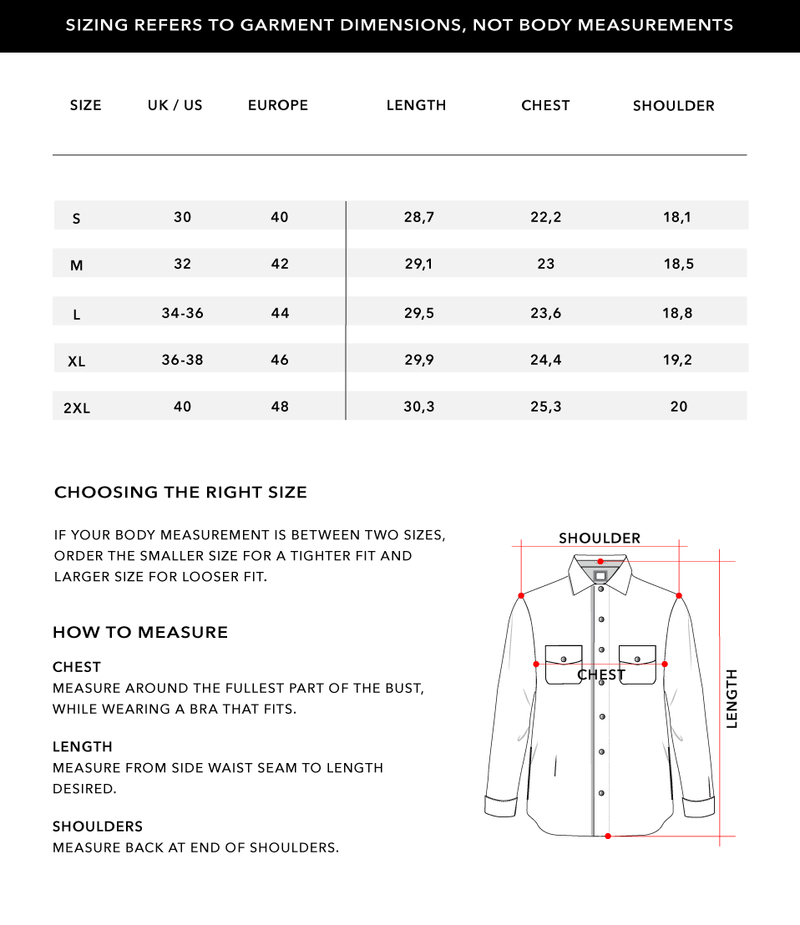Size Chart 2