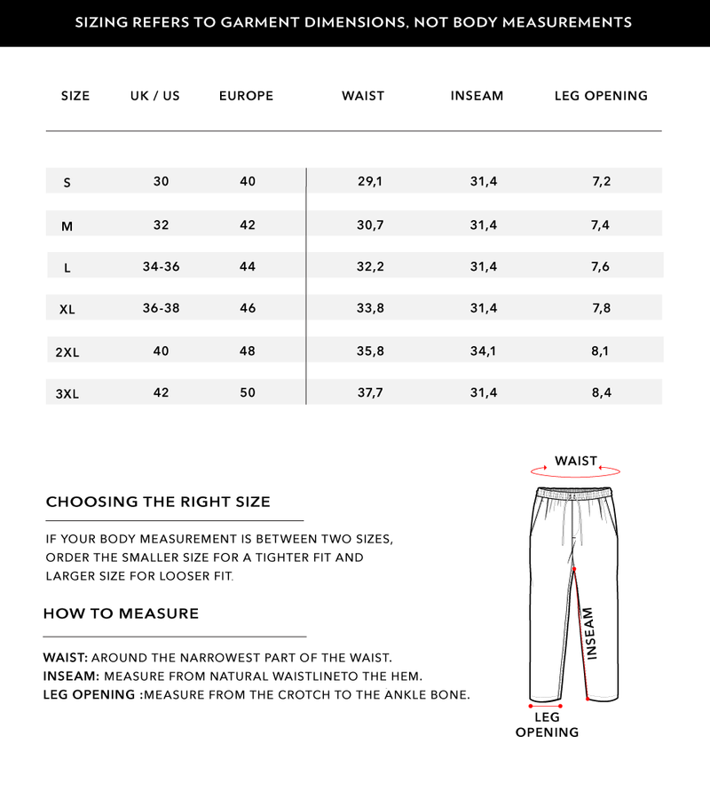 Size Chart 2