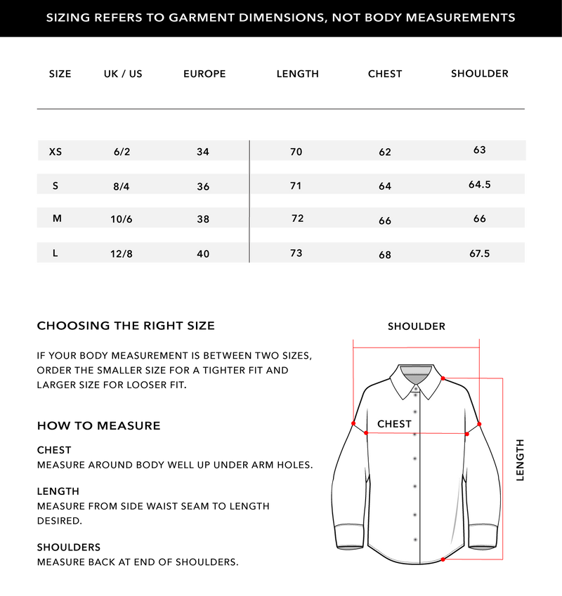 Size Chart 1