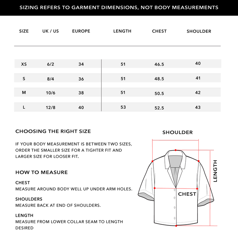 Size Chart 1