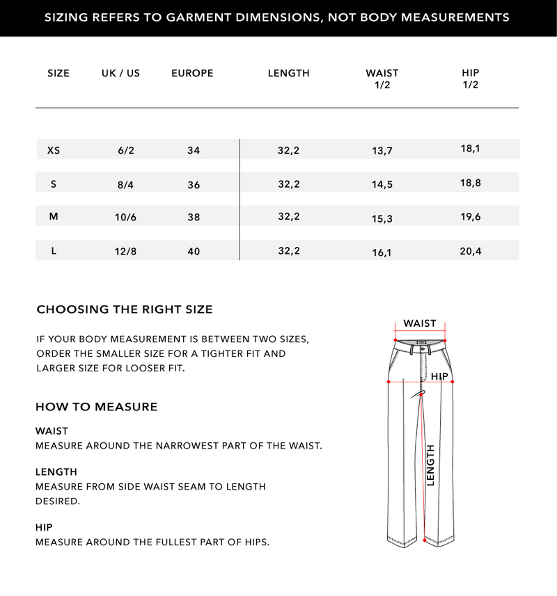 Size Chart 2