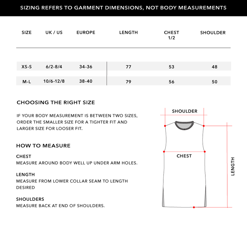 Size Chart 1