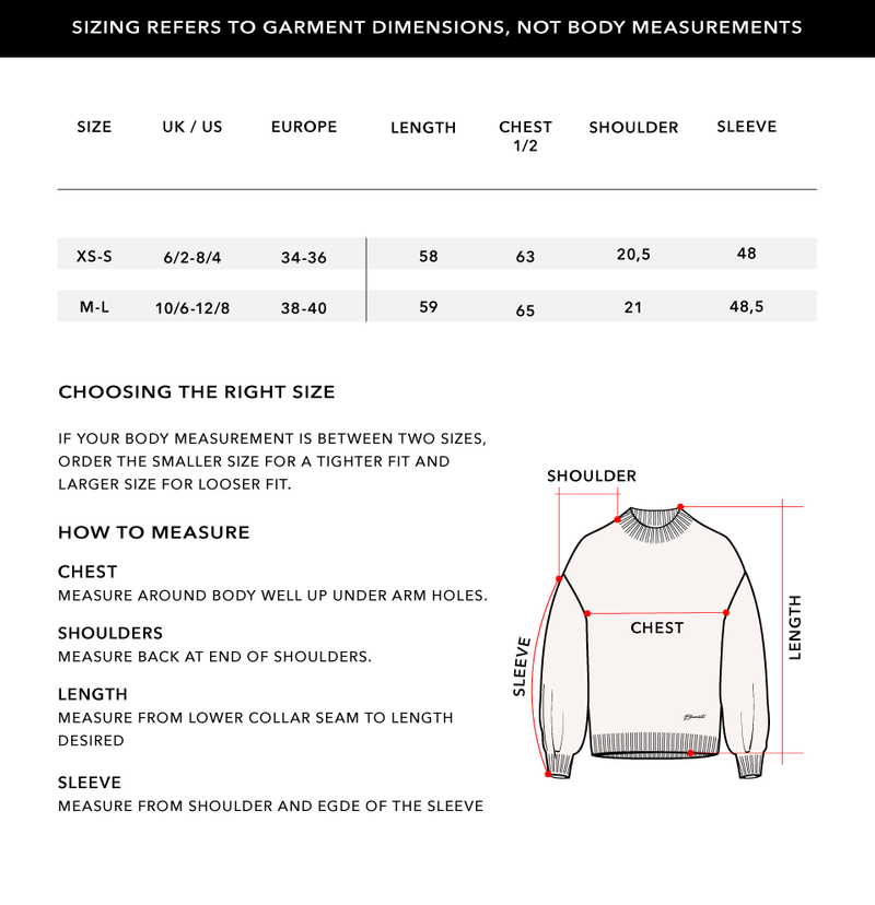 Size Chart 1