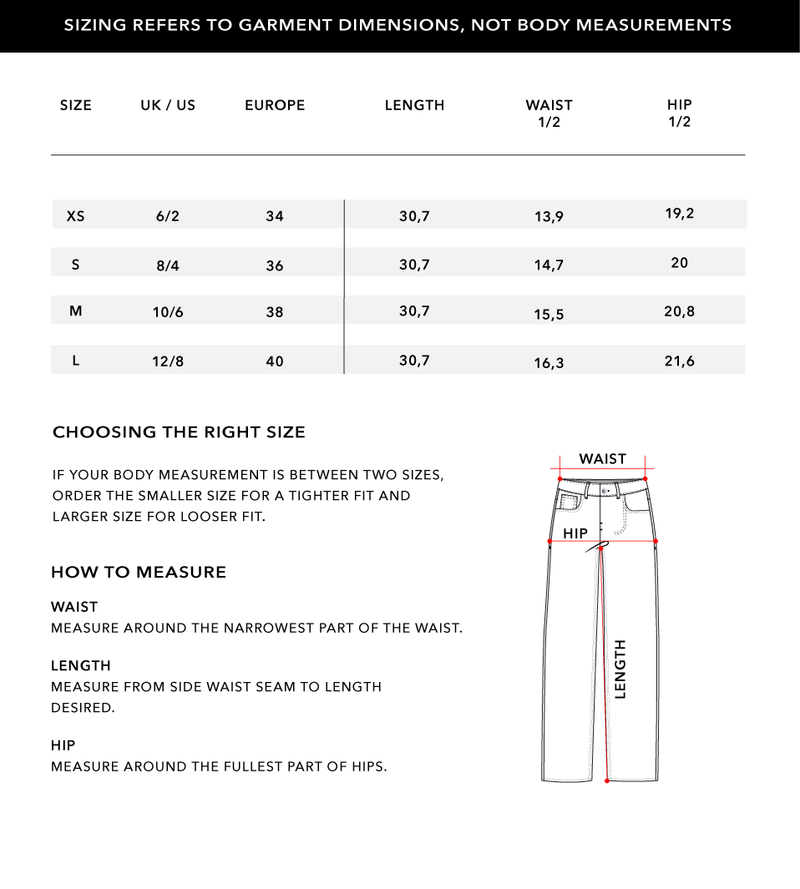 Size Chart 2