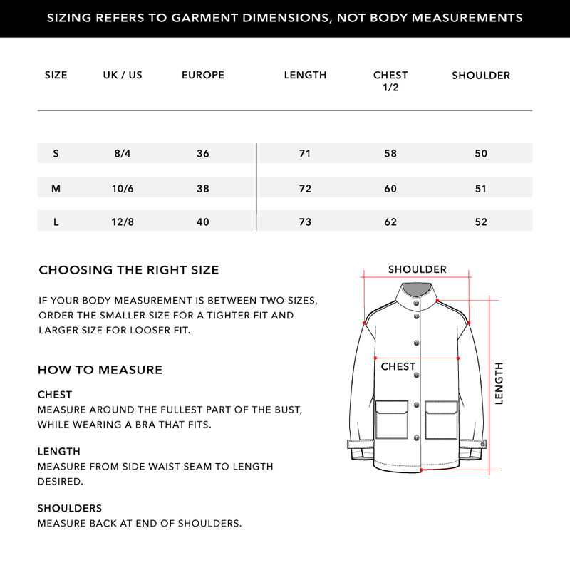 Size Chart 1