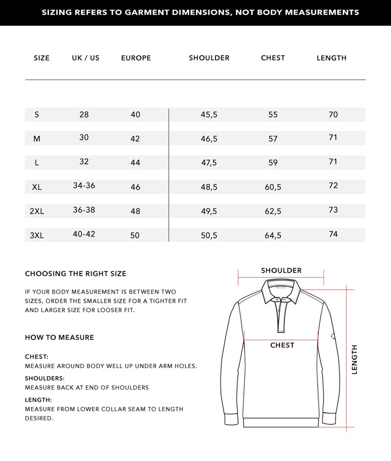 Size Chart 1