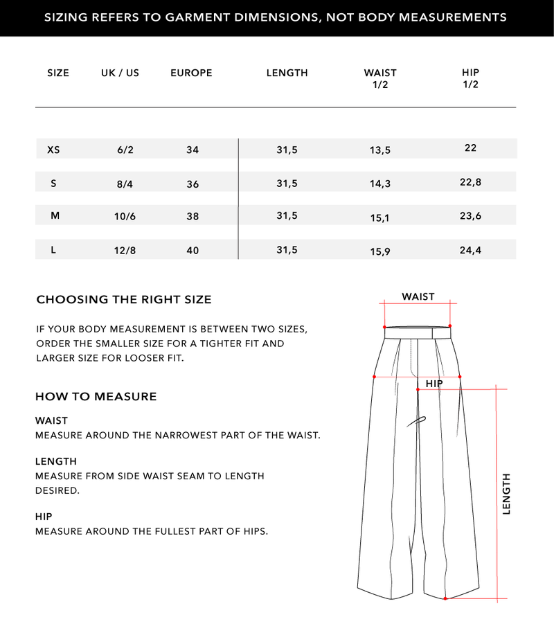 Size Chart 2