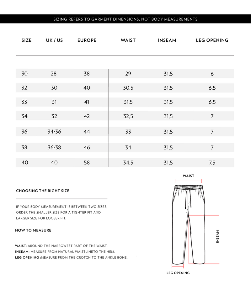 Size Chart 2