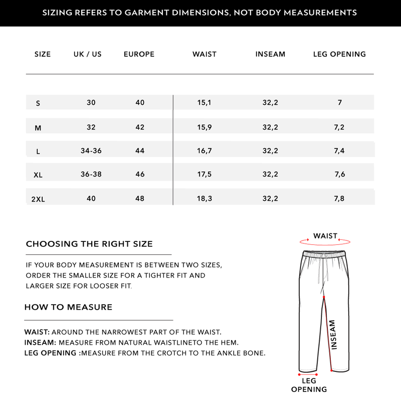 Size Chart 2