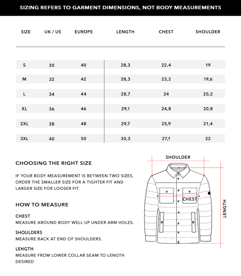 Size Chart 2