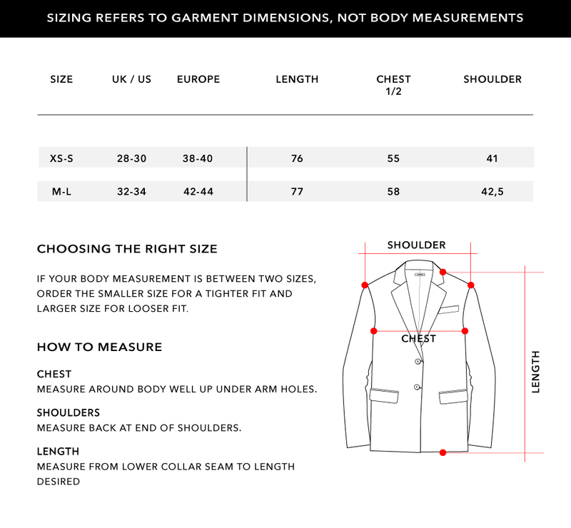 Size Chart 1