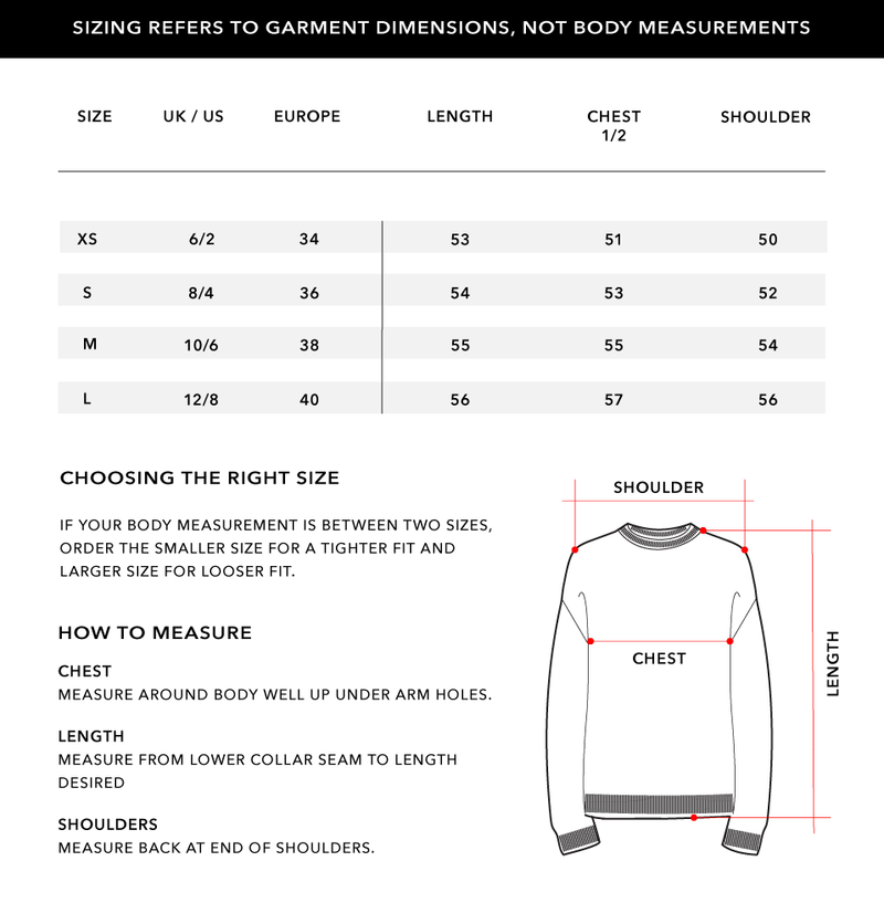 Size Chart 1