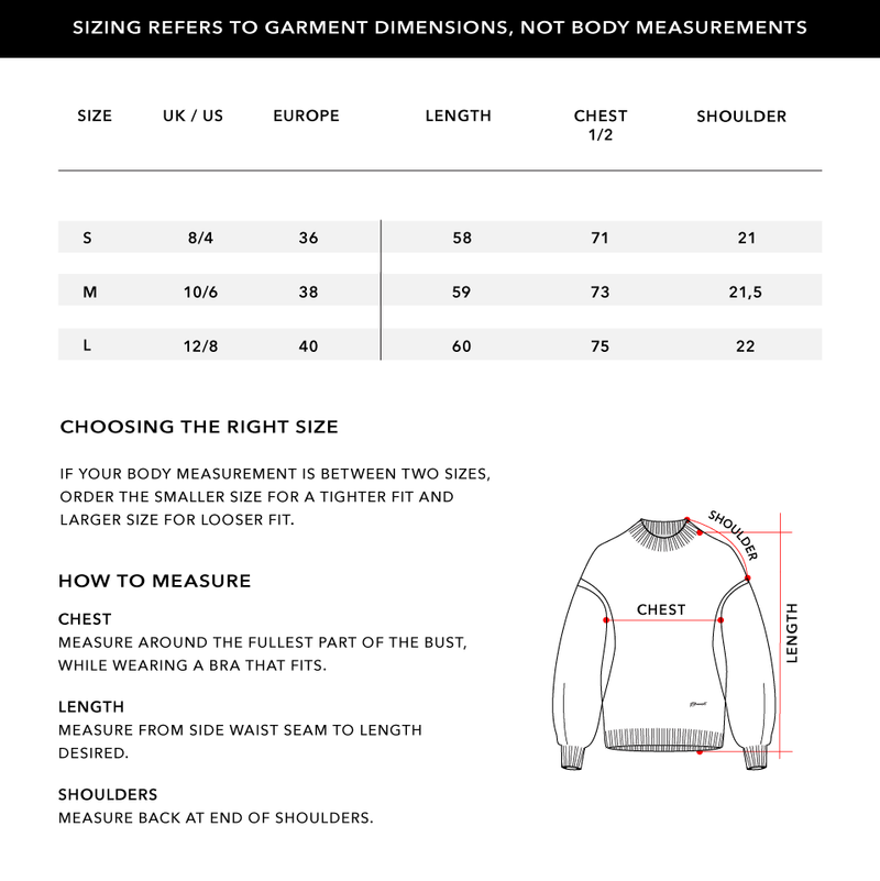 Size Chart 1