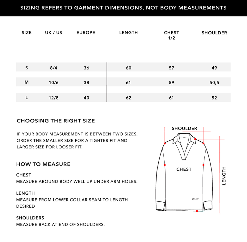 Size Chart 1