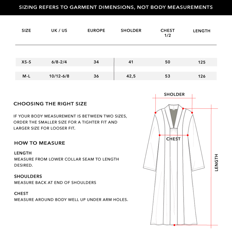 Size Chart 1