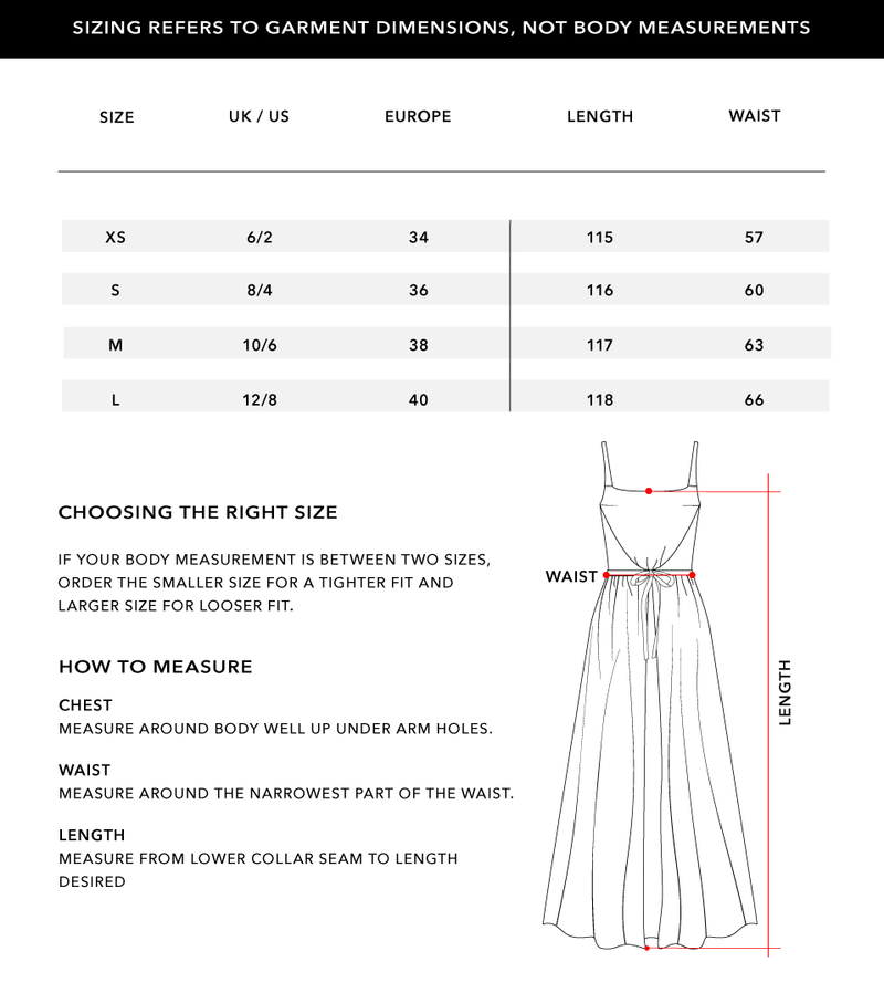 Size Chart 1