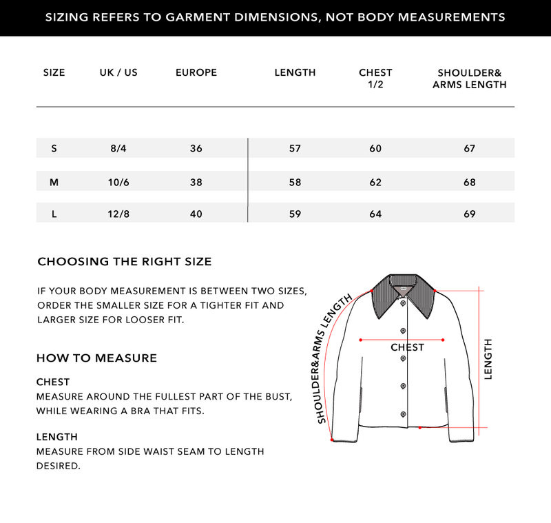 Size Chart 1