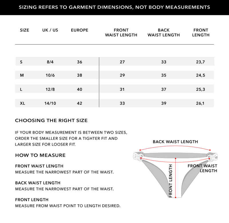 Size Chart 1