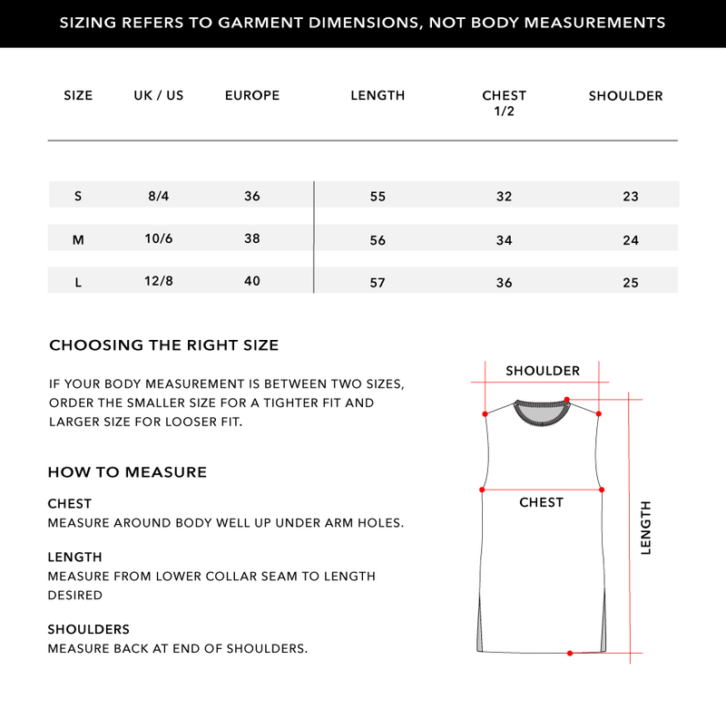 Size Chart 1