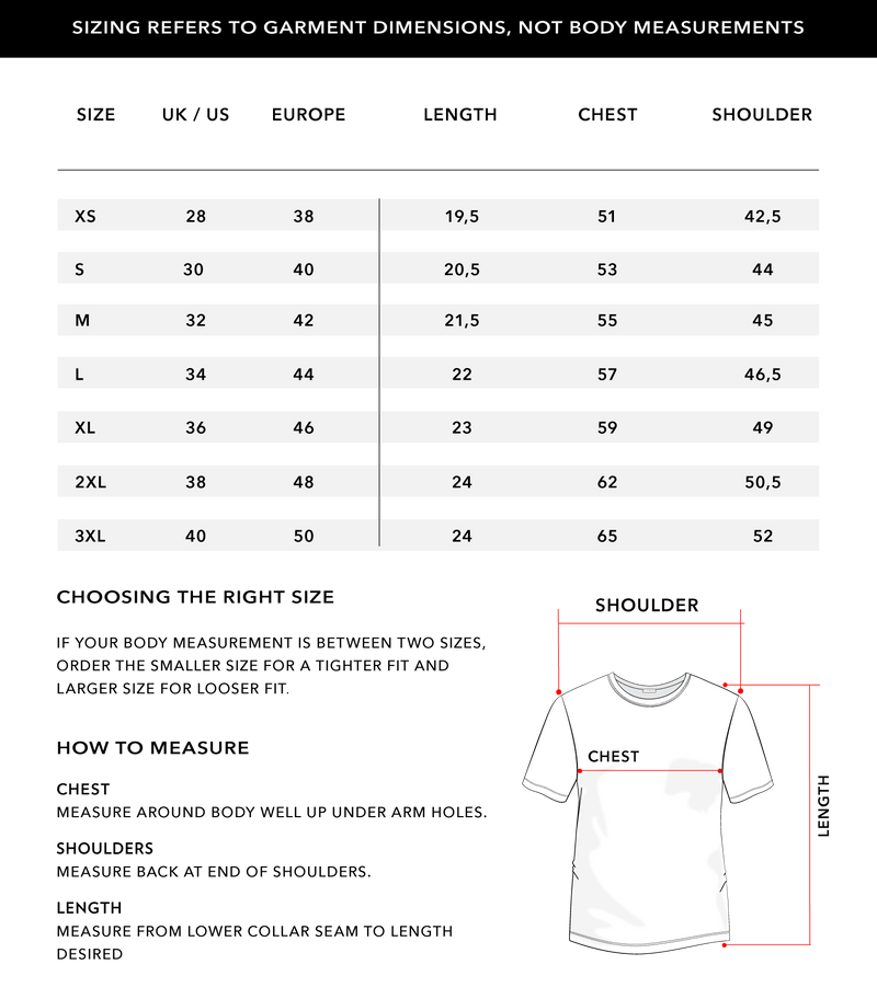 Size Chart 1