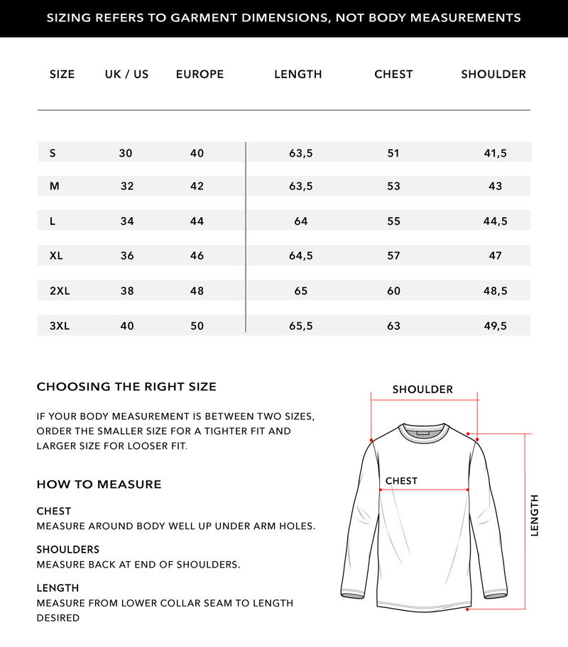 Size Chart 1
