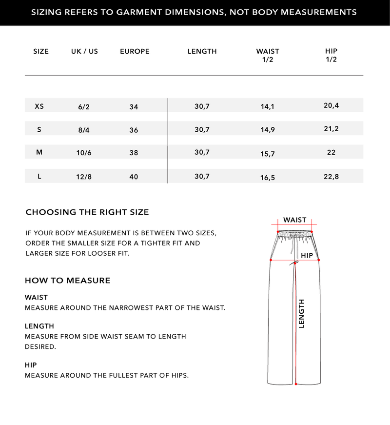 Size Chart 2