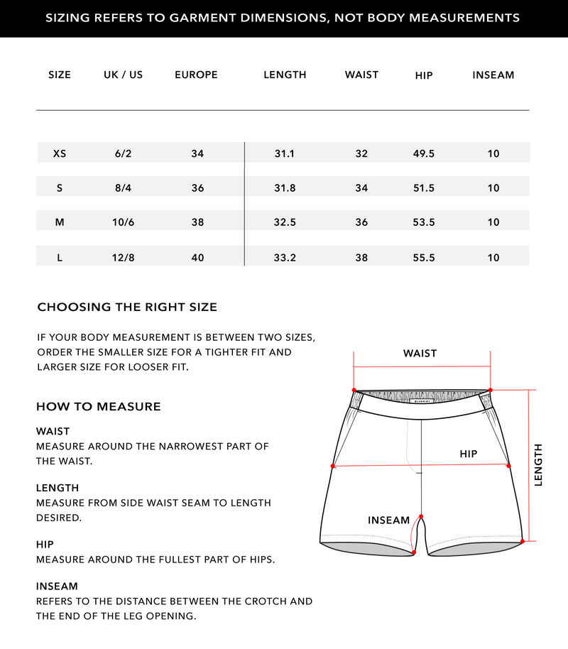 Size Chart 1