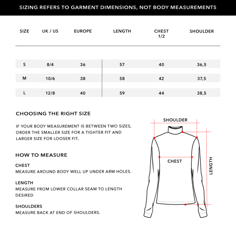 Size Chart 1