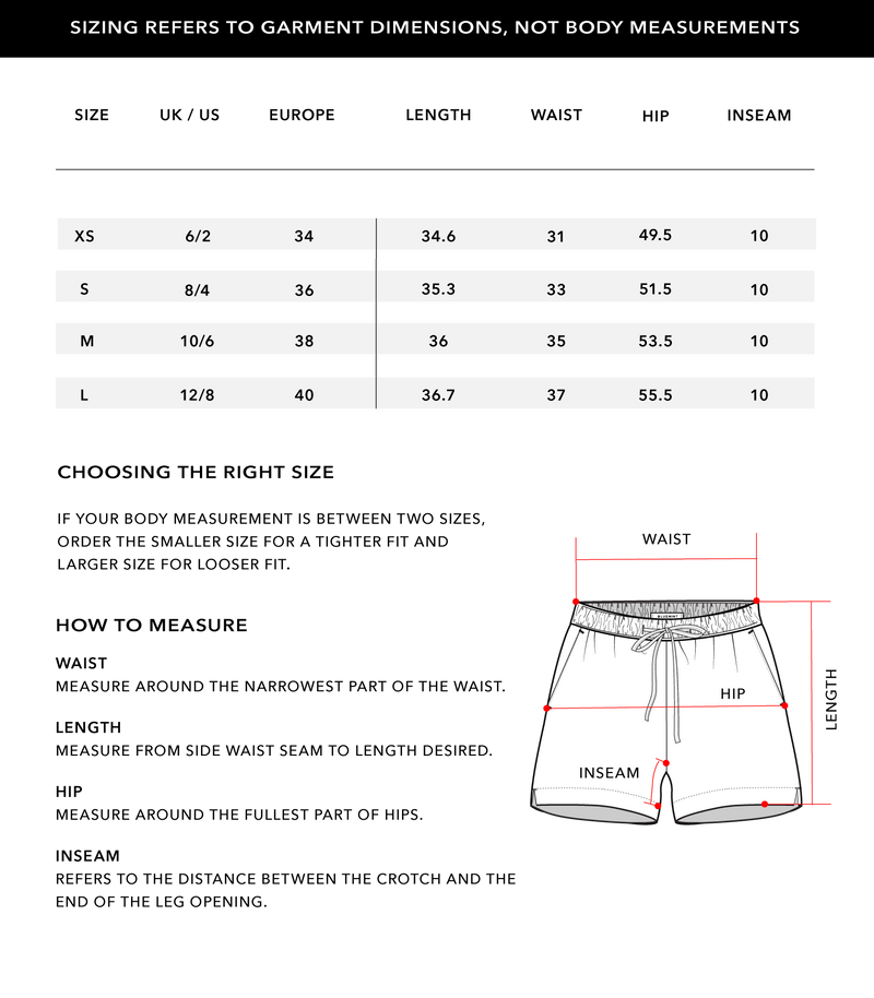 Size Chart 1